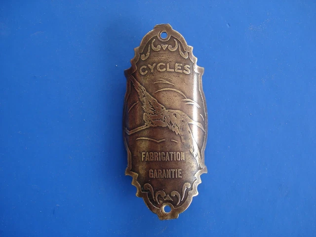 ANCIENNE PLAQUE DE Vélo 1929 Ministère De Finance Bicycle Plate Badge Targa Bici EUR 20,00 - FR